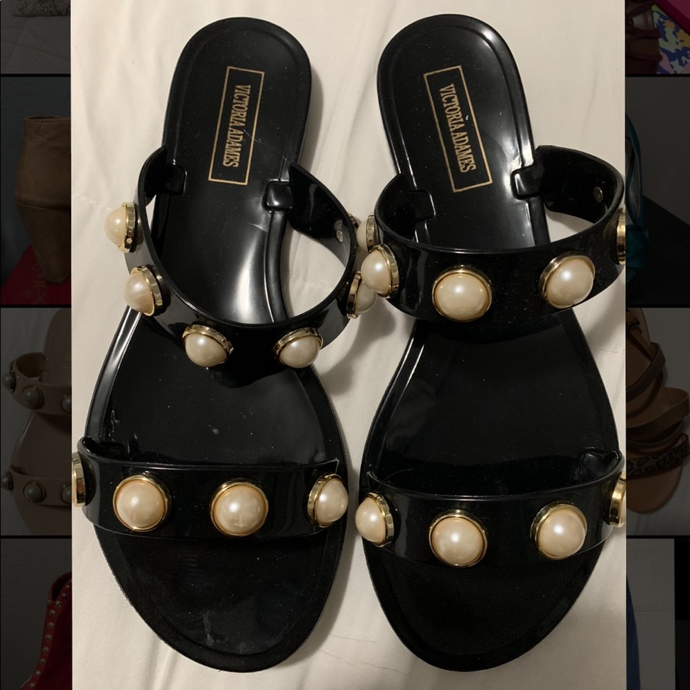 Jelly pearl sandals